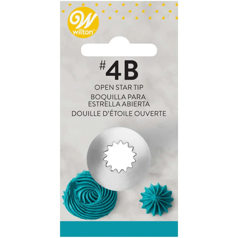 Wilton Cake Decorating Tip #4B - Open Star Tip