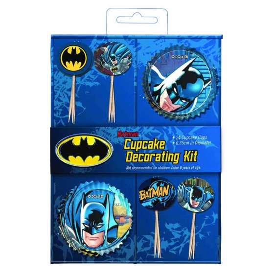 Batman Cupcake Cases & Toppers Set (24 pack)
