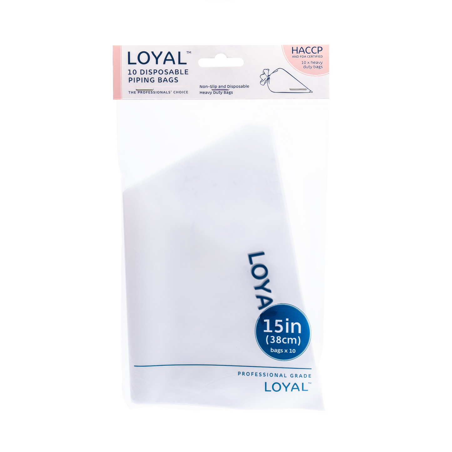 Loyal Disposable Piping Bags Clear 15" (10 pack)