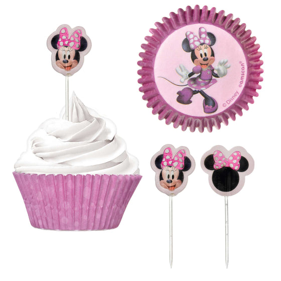 Minnie Mouse Forever Cupcake Cases & Toppers Set (24 pack)