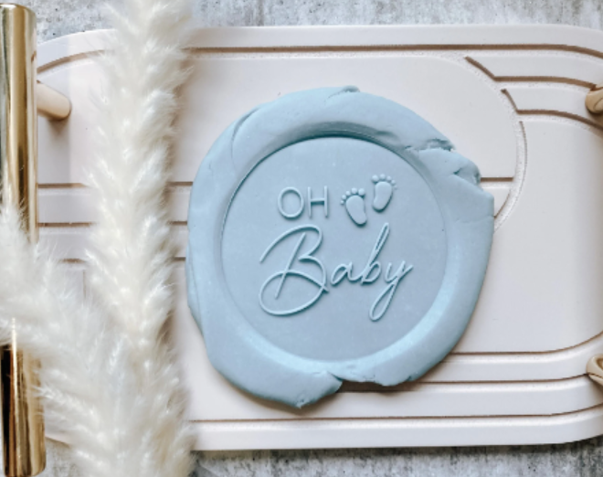 Boss Embossers Oh Baby with Little Feet Cookie Debosser