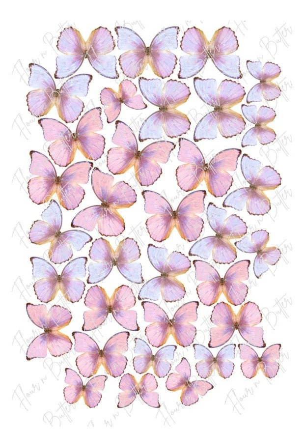 edible wafer butterflies