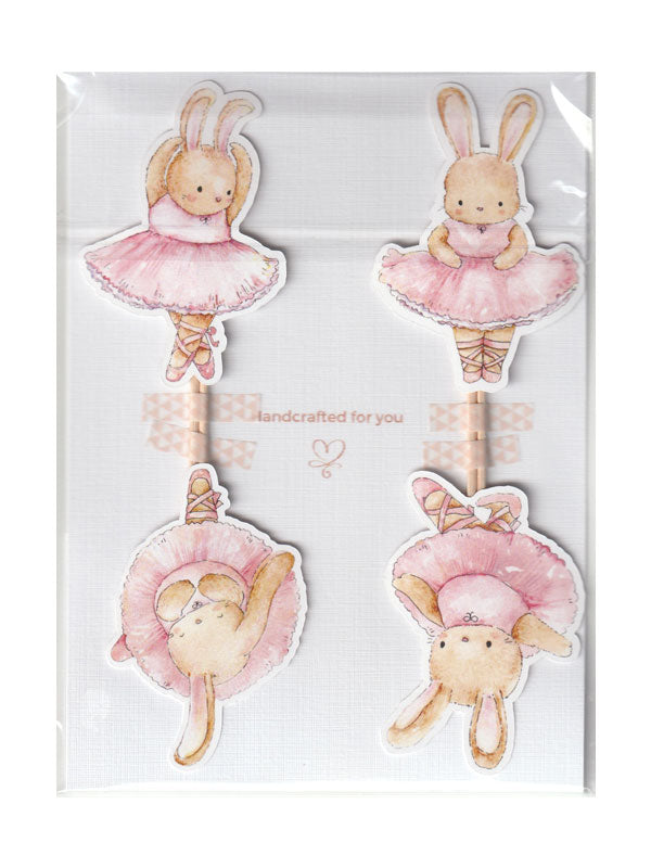 Ballet Bunnies Cupcake Toppers (6 pack)