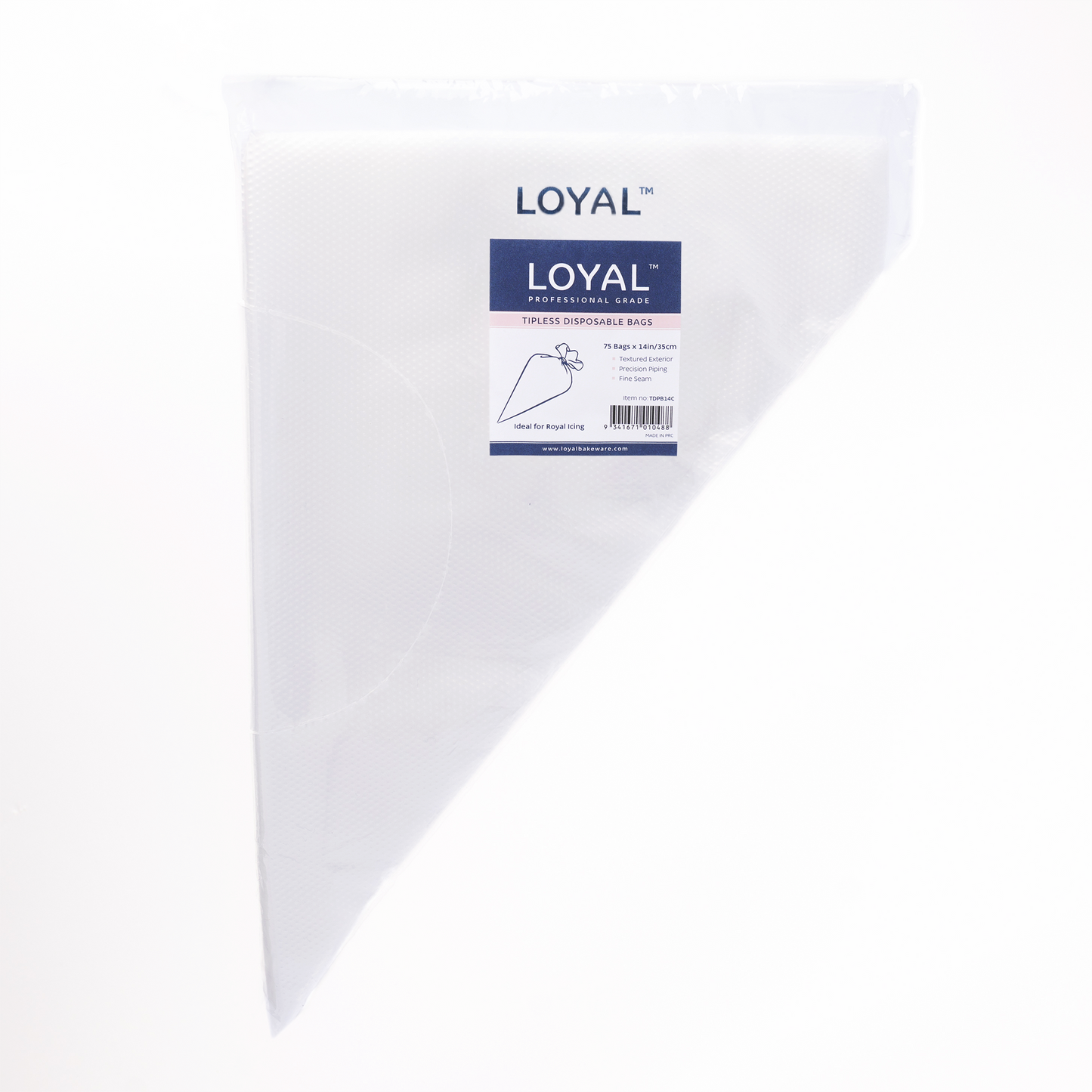 Loyal Disposable Tipless Bags Clear 14" (75 pack)