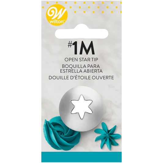 Wilton Cake Decorating Tip #1M - Open Star Tip