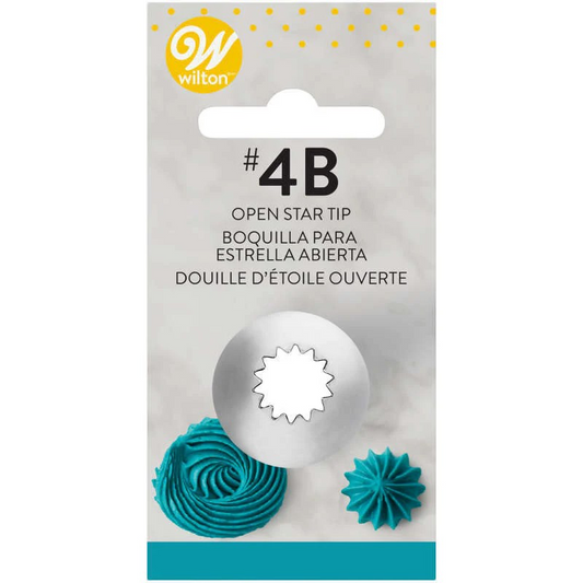Wilton Cake Decorating Tip #4B - Open Star Tip