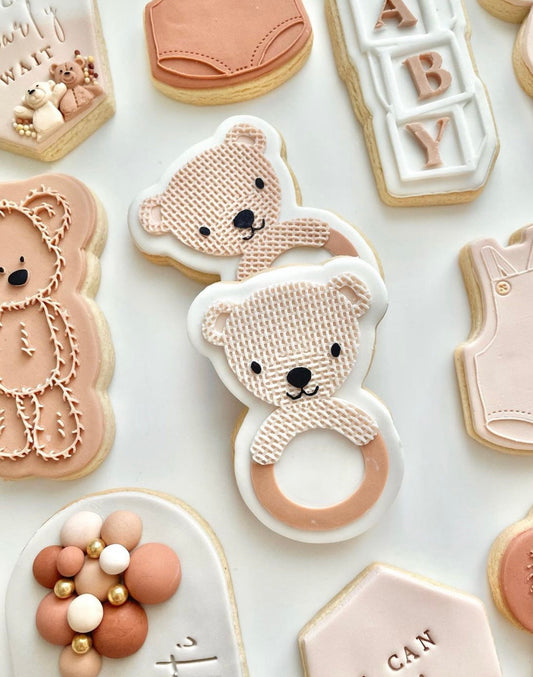 Boss Embossers Bear Baby Rattle Ring Debosser and Cutter