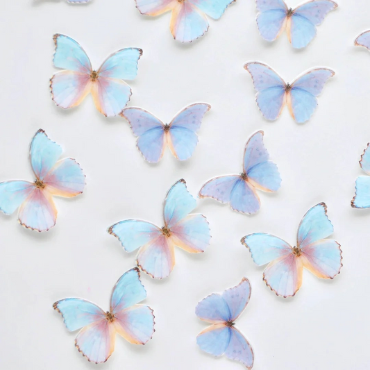 edible wafer butterflies