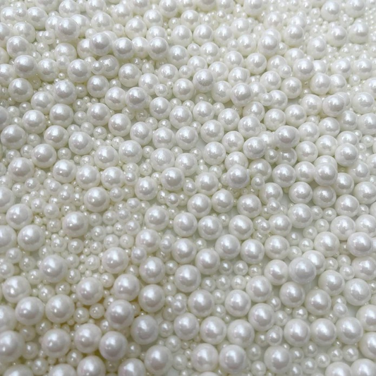 Get Sprinkled - White Pearly Pearls (110g)