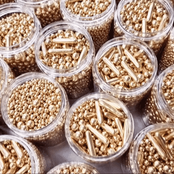 SPRINKS Bubble & Bounce Sprinkles - Shiny Gold (75g)