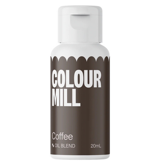 Bottle of Colour Mill Coffee Oil Blend on a white background