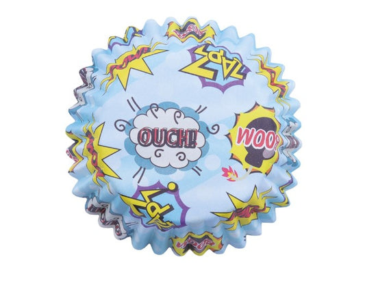 PME Cupcake Cups Foil Lined - Comic Book (30 pack)
