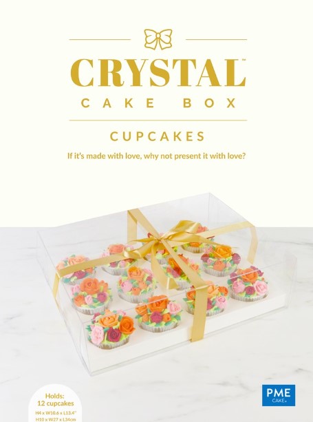 PME Crystal Cupcake Box - 12 cupcakes