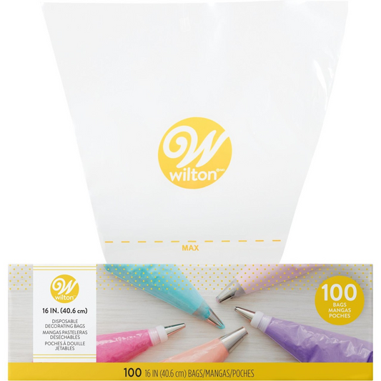 Wilton 16-inch Easy-Grab Disposable Decorating Bags (100 ct)