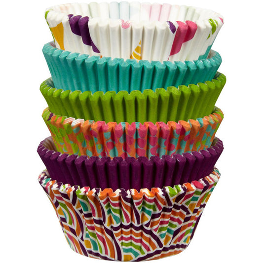 Wilton Cupcake Cups - Assorted Colours & Patterns (150 pack)