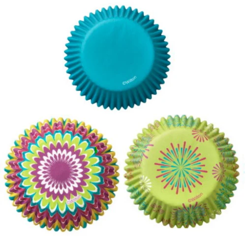 Wilton Standard Baking Cups - Bright Starburst (75 pack)